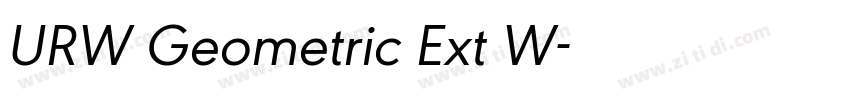URW Geometric Ext W字体转换